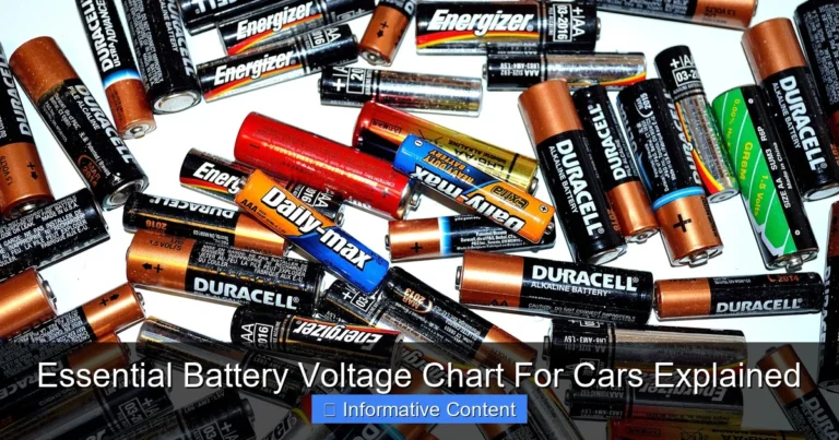 Essential Battery Voltage Chart For Cars Explained