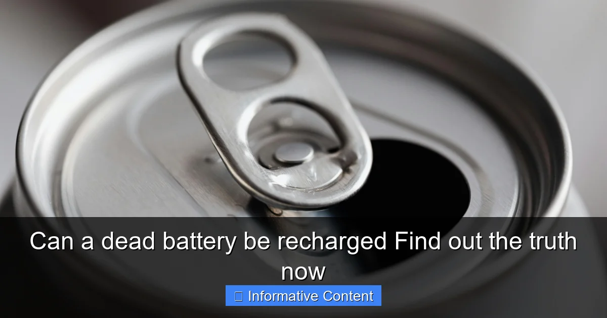 Can a dead battery be recharged Find out the truth now