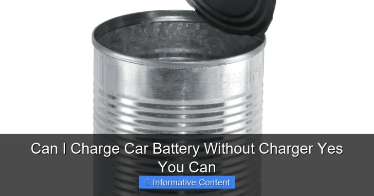 Can I Charge Car Battery Without Charger Yes You Can