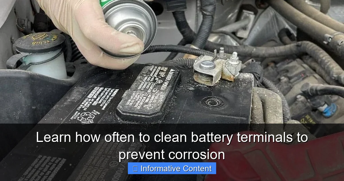 Learn how often to clean battery terminals to prevent corrosion