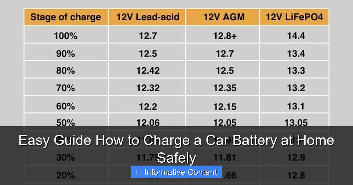 Easy Guide How to Charge a Car Battery at Home Safely
