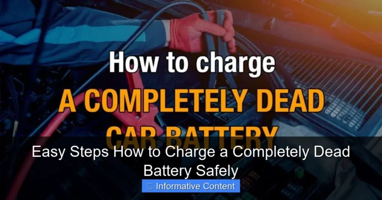 Easy Steps How to Charge a Completely Dead Battery Safely