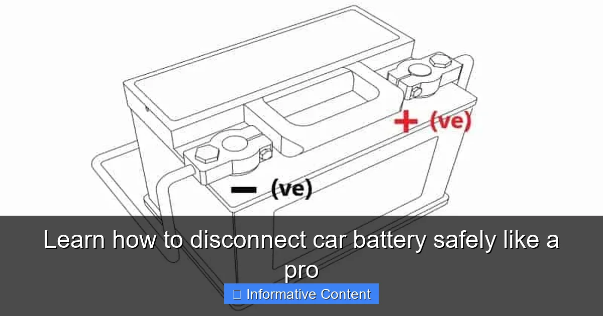 Learn how to disconnect car battery safely like a pro