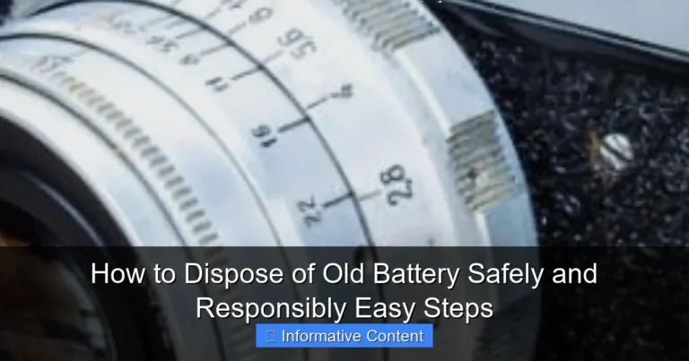 How to Dispose of Old Battery Safely and Responsibly Easy Steps