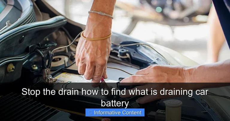 Stop the drain how to find what is draining car battery
