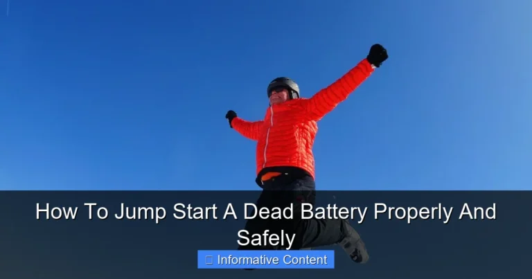 How To Jump Start A Dead Battery Properly And Safely