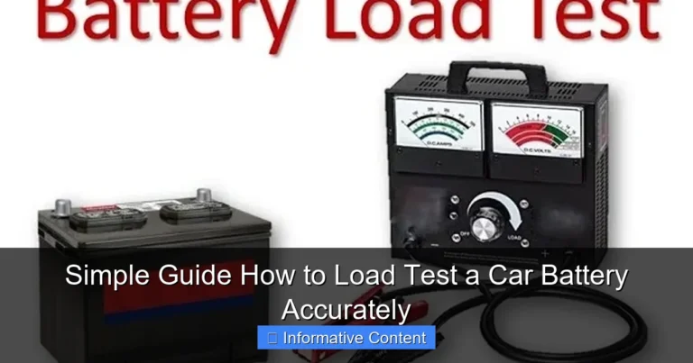 Simple Guide How to Load Test a Car Battery Accurately
