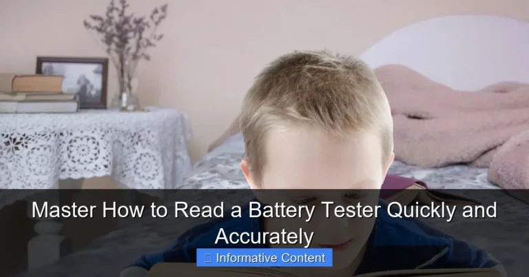 Master How to Read a Battery Tester Quickly and Accurately