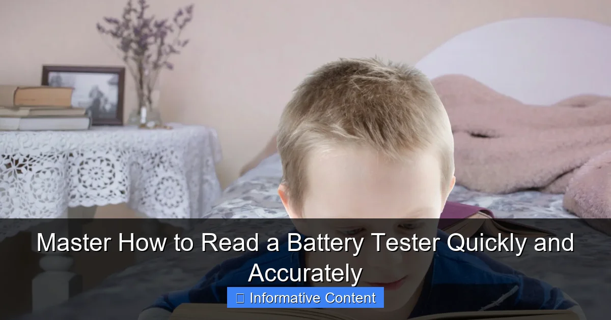 Master How to Read a Battery Tester Quickly and Accurately