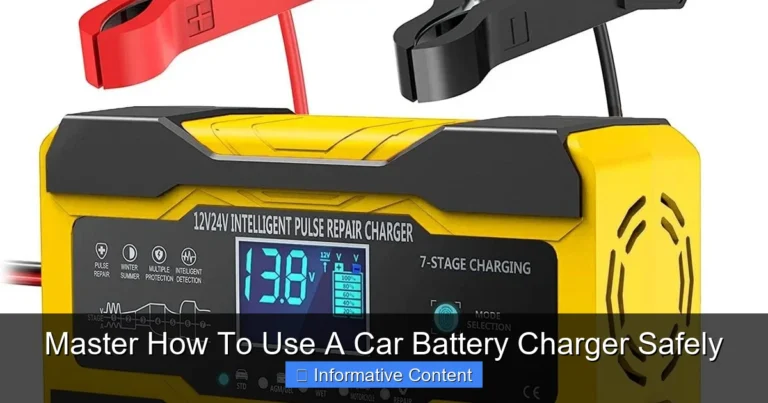 Master How To Use A Car Battery Charger Safely