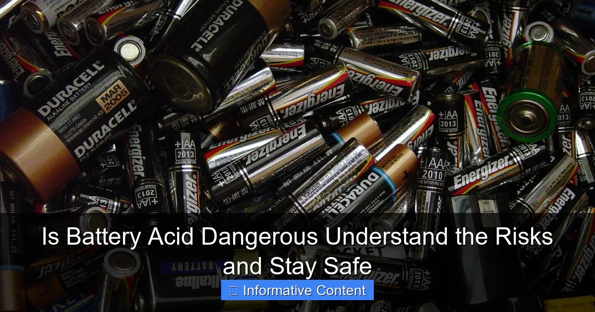 Is Battery Acid Dangerous Understand the Risks and Stay Safe