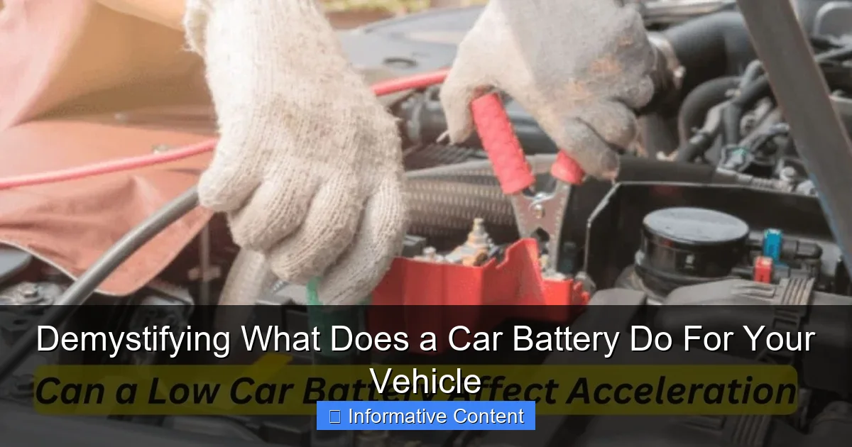 Demystifying What Does a Car Battery Do For Your Vehicle