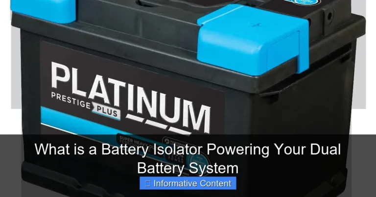 What is a Battery Isolator Powering Your Dual Battery System