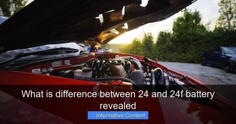 What is difference between 24 and 24f battery revealed