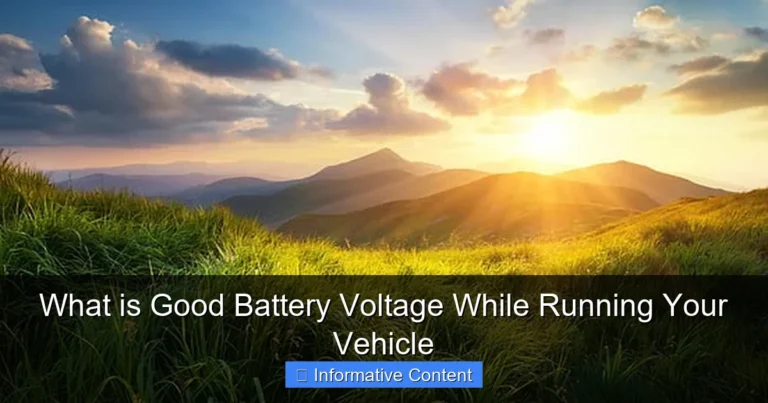 What is Good Battery Voltage While Running Your Vehicle