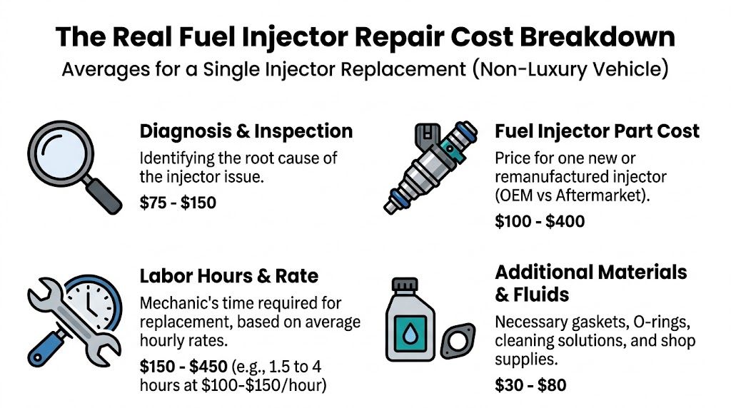 How Much for Fuel Injector Service? Cost Guide for 2026